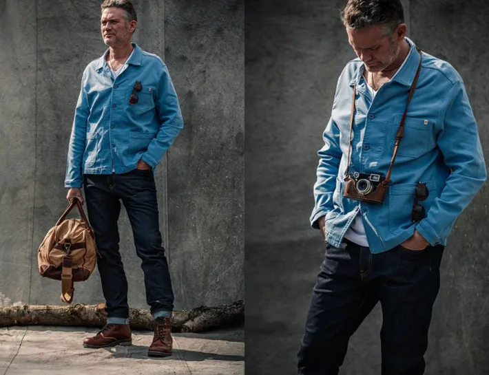 &SONS Jackets & Coats-Blue Bolt Chore Jacket