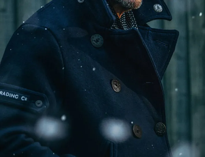 &SONS Jackets & Coats-Boardwalk Peacoat