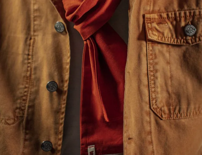 &SONS Scarves-Burnt Orange Scarf