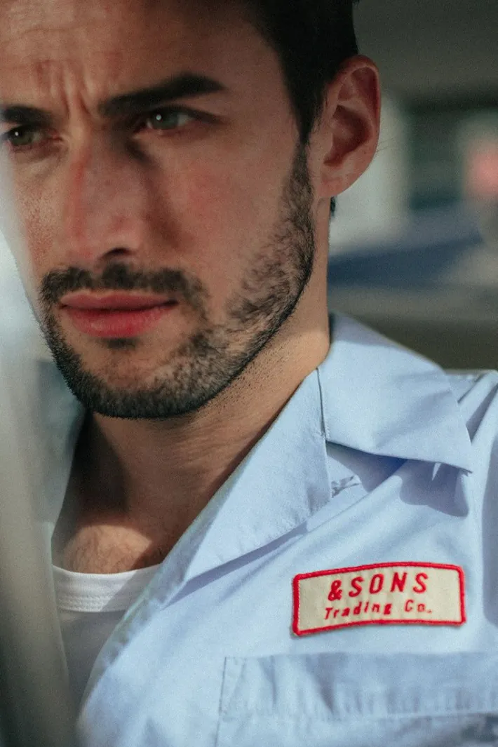 &SONS Tops-Club Shirt Sky Blue