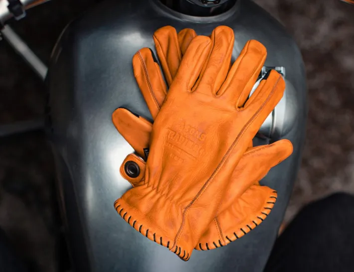 &SONS Leather Goods-Adventure Gloves Tan