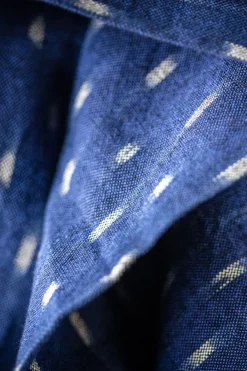 &SONS Scarves-Blue Star Dot Scarf