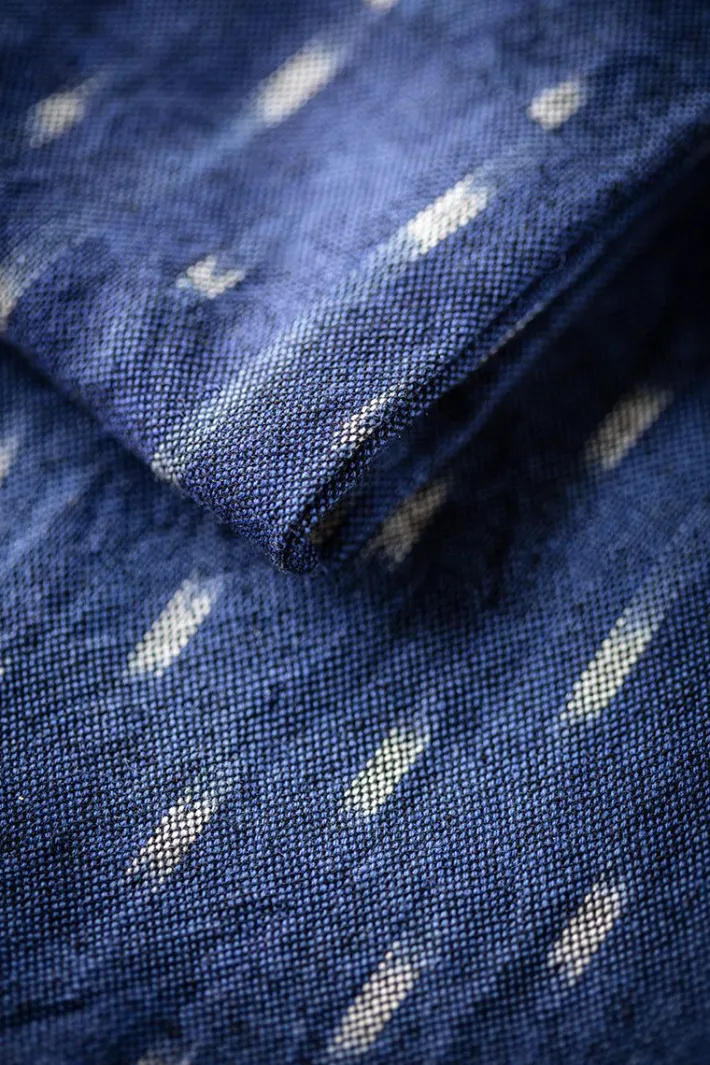 &SONS Scarves-Blue Star Dot Scarf