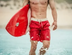 &SONS Bottoms & Shorts-Bodhi Boardshorts Red