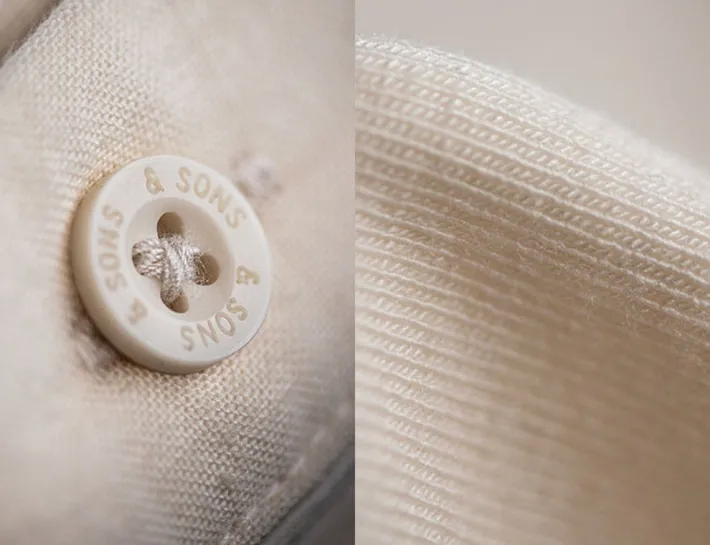 &SONS Tops-Essentials Long Johns Raw