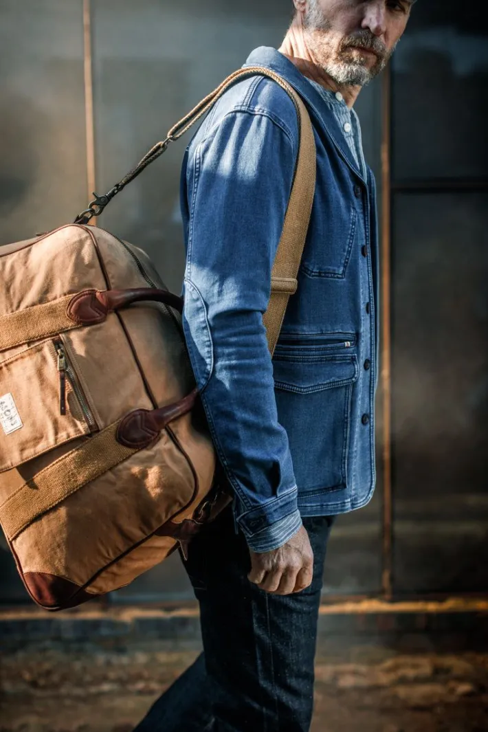&SONS Leather Goods-Getaway Bag Tan