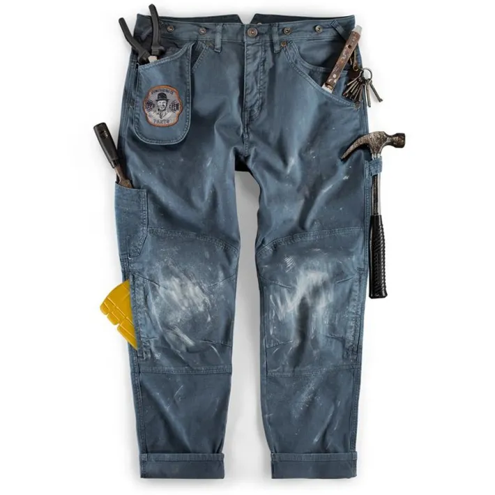&SONS Bottoms & Shorts-Joey's Crew Pant Churchill Blue