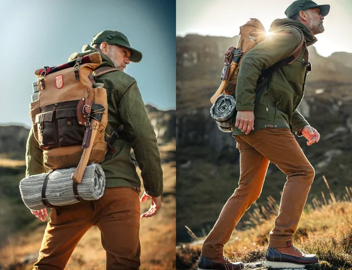 &SONS Leather Goods-Nordic Rucksack Tan