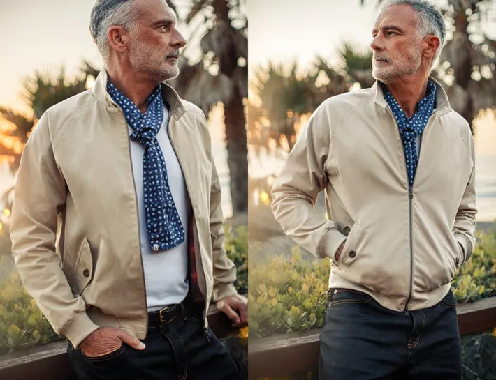 &SONS Jackets & Coats-Rebel Harrington Jacket Stone