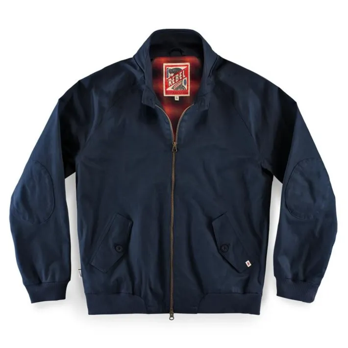 &SONS Jackets & Coats-Rebel Harrington Jacket Navy