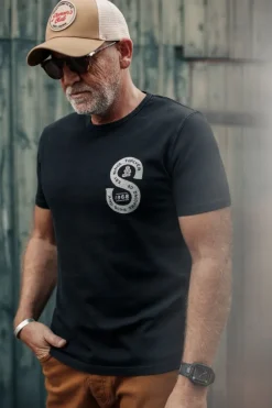 &SONS Tops-Sigma T-Shirt Black