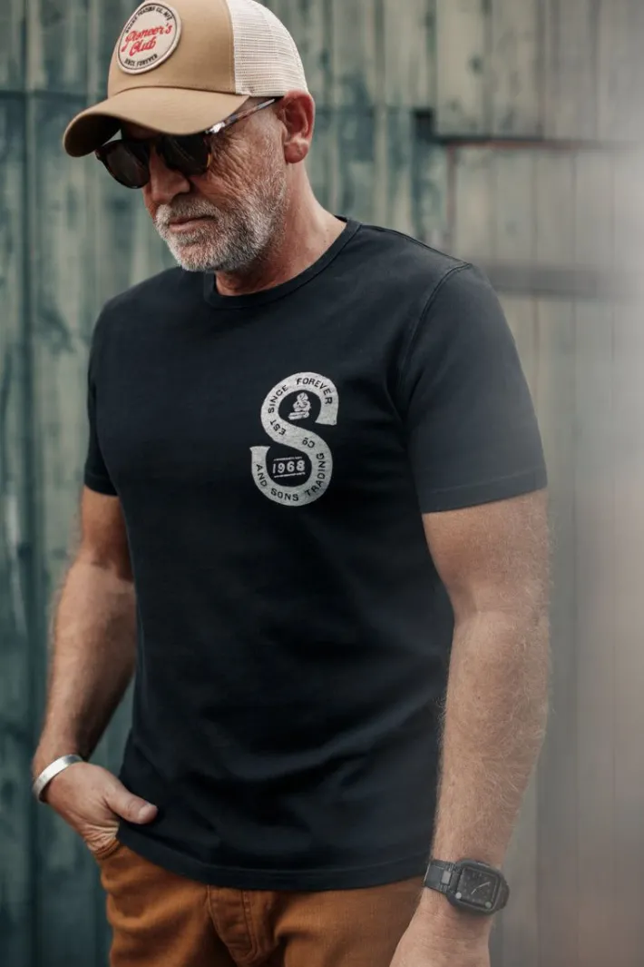&SONS Tops-Sigma T-Shirt Black