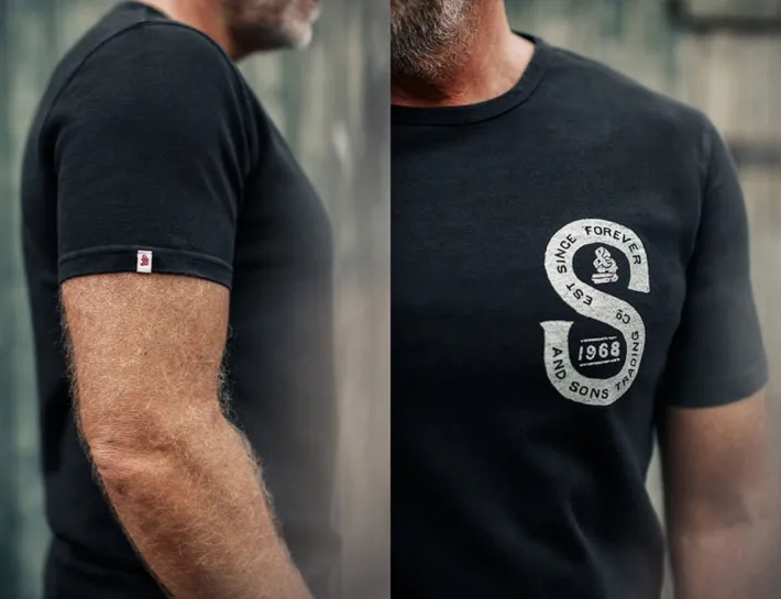 &SONS Tops-Sigma T-Shirt Black
