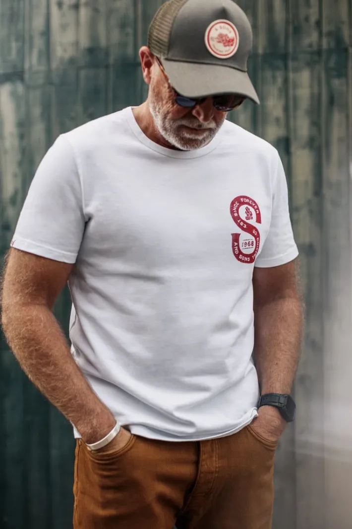 &SONS Tops-Sigma T-Shirt White
