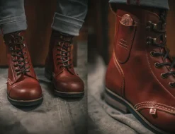 &SONS Leather Goods-The Drover Boot Brown