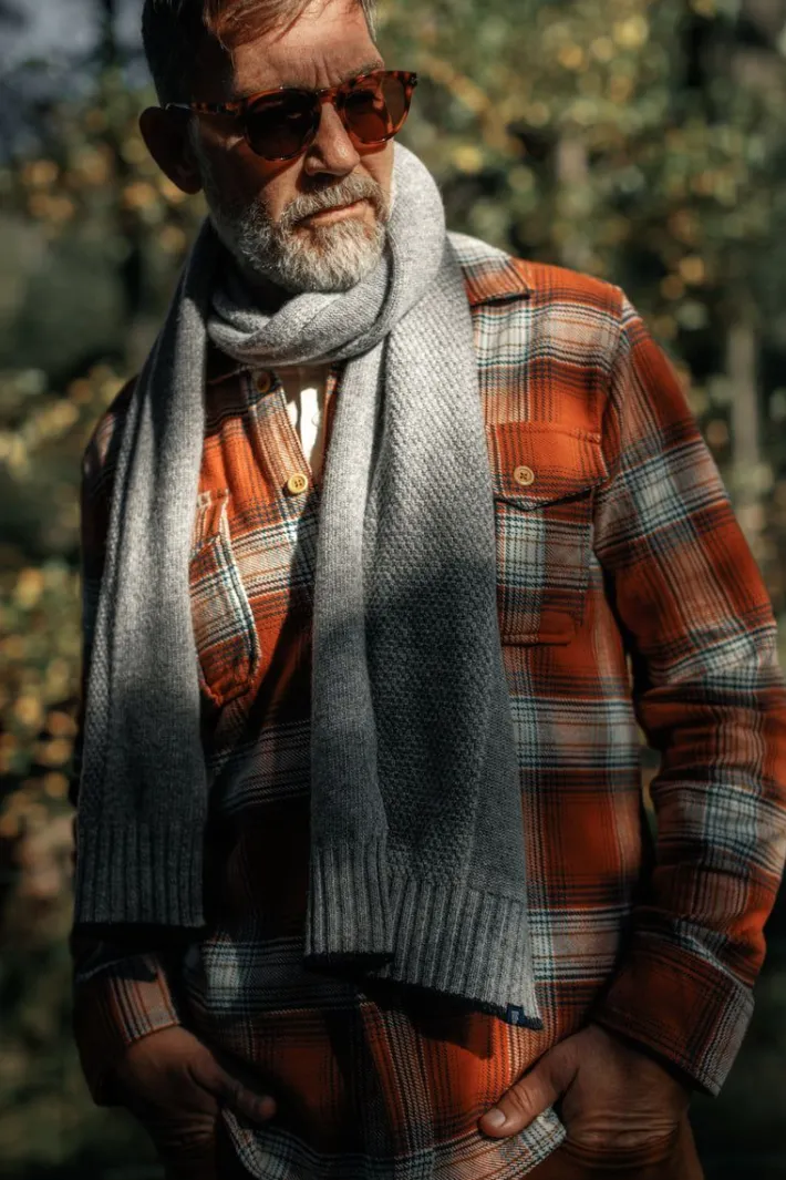 &SONS Scarves-Vale Scarf Grey